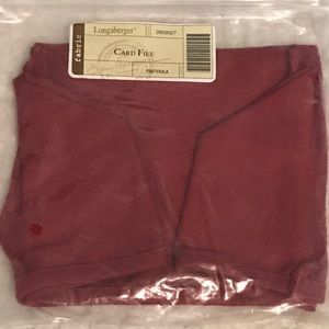 Longaberger “Card File” in Paprika - New